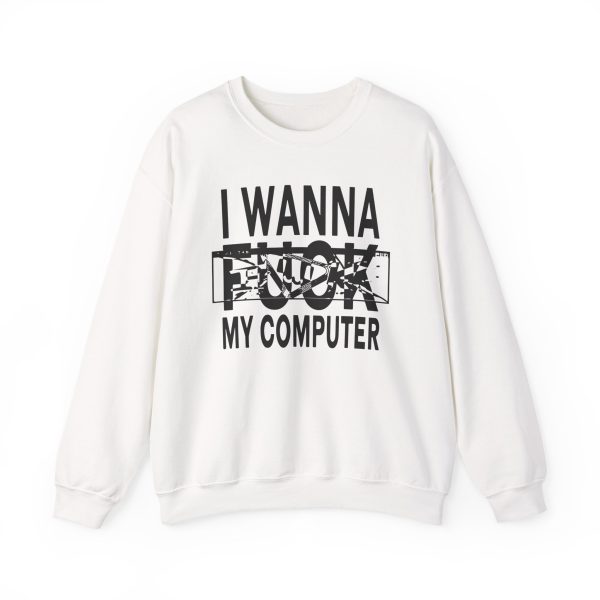 Ninajirachi / I Wanna Fuck My Computer Faded Unisex Heavy Blend™ Crewneck Sweatshirt