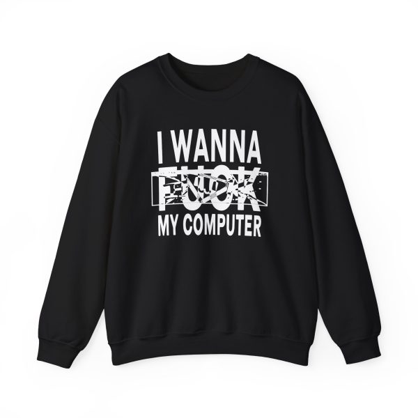 Ninajirachi / I Wanna Fuck My Computer Faded Unisex Heavy Blend™ Crewneck Sweatshirt